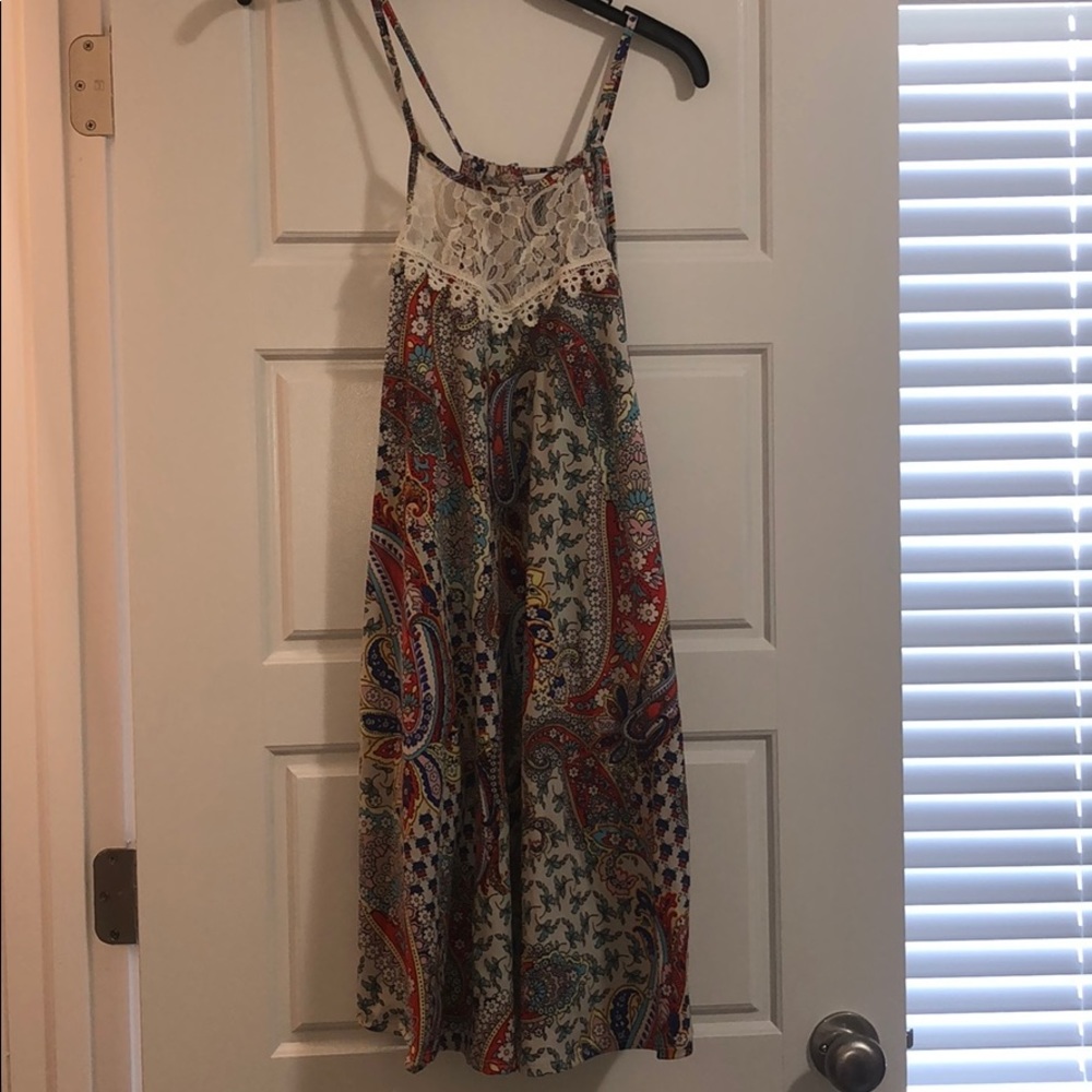 Paisley printed dress